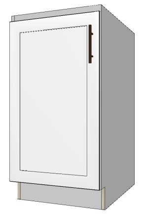 Base Left Cabinet with 1 Door – 18”W