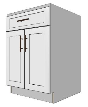 Base Left Cabinet with Top Drawer & 1 Door – 27”W