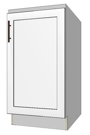 Base Right Cabinet with 1 Door – 18”W