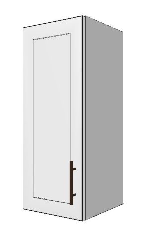 Upper Left Cabinet with 1 Door – 12”W x 30”H x 12”D