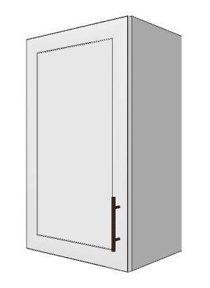Upper Left Cabinet with 1 Door – 18”W x 30”H x 12”D