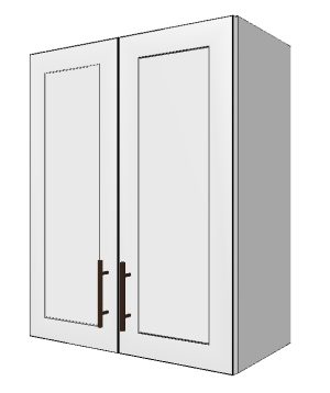 Upper Cabinet with 2 Doors – 24”W x 30”H x 12”D