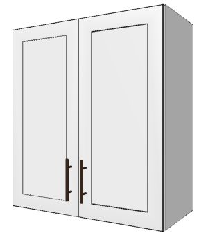 Upper Cabinet with 2 Doors – 27”W x 30”H x 12”D