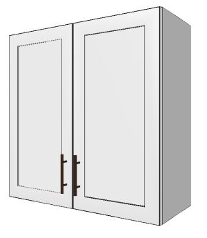 Upper Cabinet with 2 Doors – 30”W x 30”H x 12”D