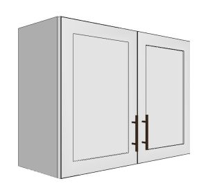 Upper Cabinet with 2 Doors – 33”W x 24”H x 12”D