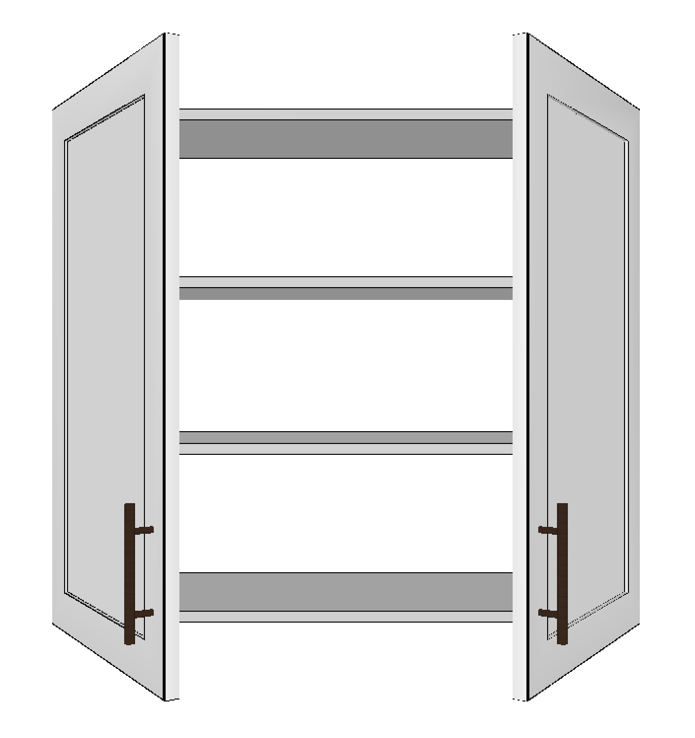 Upper Cabinet with 2 Doors – 33”W x 30”H x 12”D