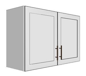 Upper Cabinet with 2 Doors – 36”W x 24”H x 12”D