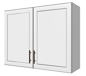 Upper Cabinet with 2 Doors – 39”W x 30”H x 12”D
