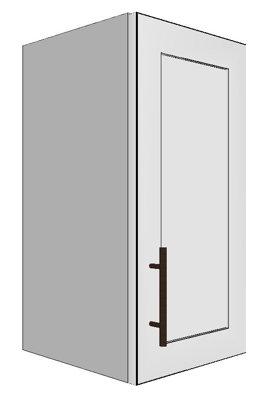 Upper Right Cabinet with 1 Door – 12”W x 24”H x 12”D