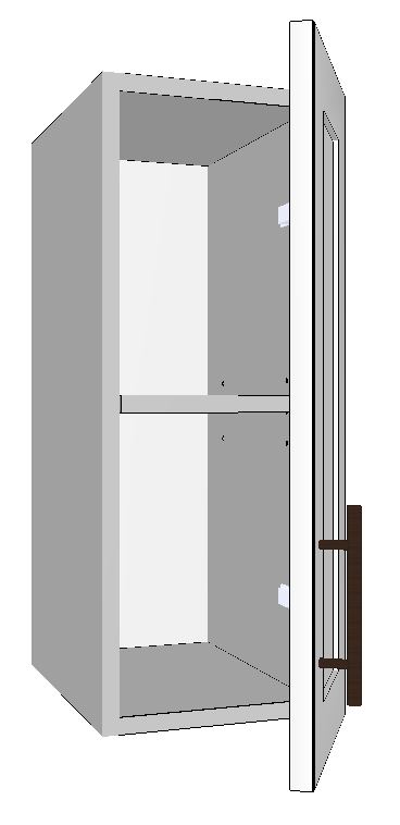 Upper Right Cabinet with 1 Door – 9”W x 24”H x 12”D