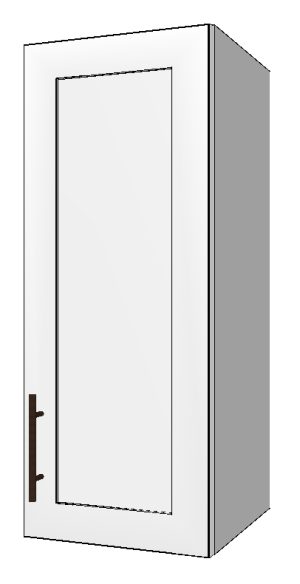 Upper Right Cabinet with 1 Door – 12”W x 30”H x 12”D