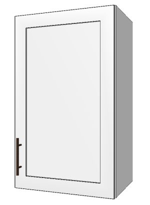 Upper Right Cabinet with 1 Door – 18”W x 30”H x 12”D