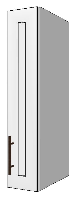 Upper Right Cabinet with 1 Door – 6”W x 30”H x 12”D